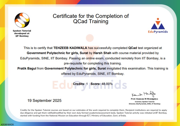 Spoken Tutorial Certificate